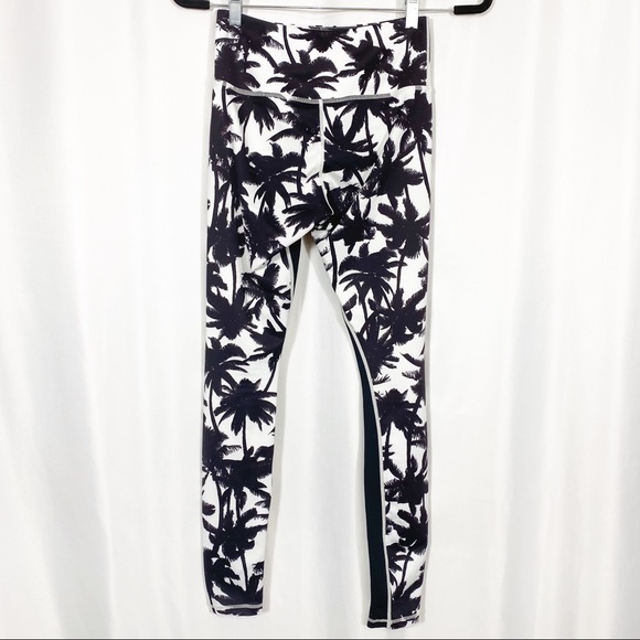 Carbon38 L’urv Palm Paradise Tropical Aloha Hawaiian High Rise Leggings - Picture 4 of 10